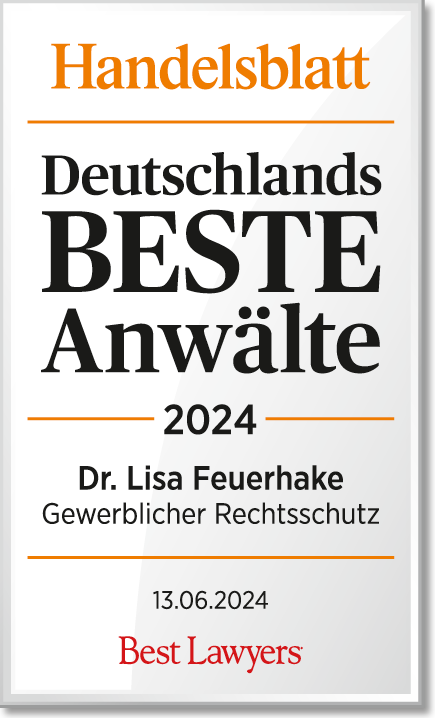 Handelsblatt &quot;Germany&#039;s best lawyers 2024&quot; Intellectual property law